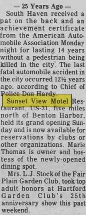 Angelos Sunset View Motel - Sep 18 1981 Article